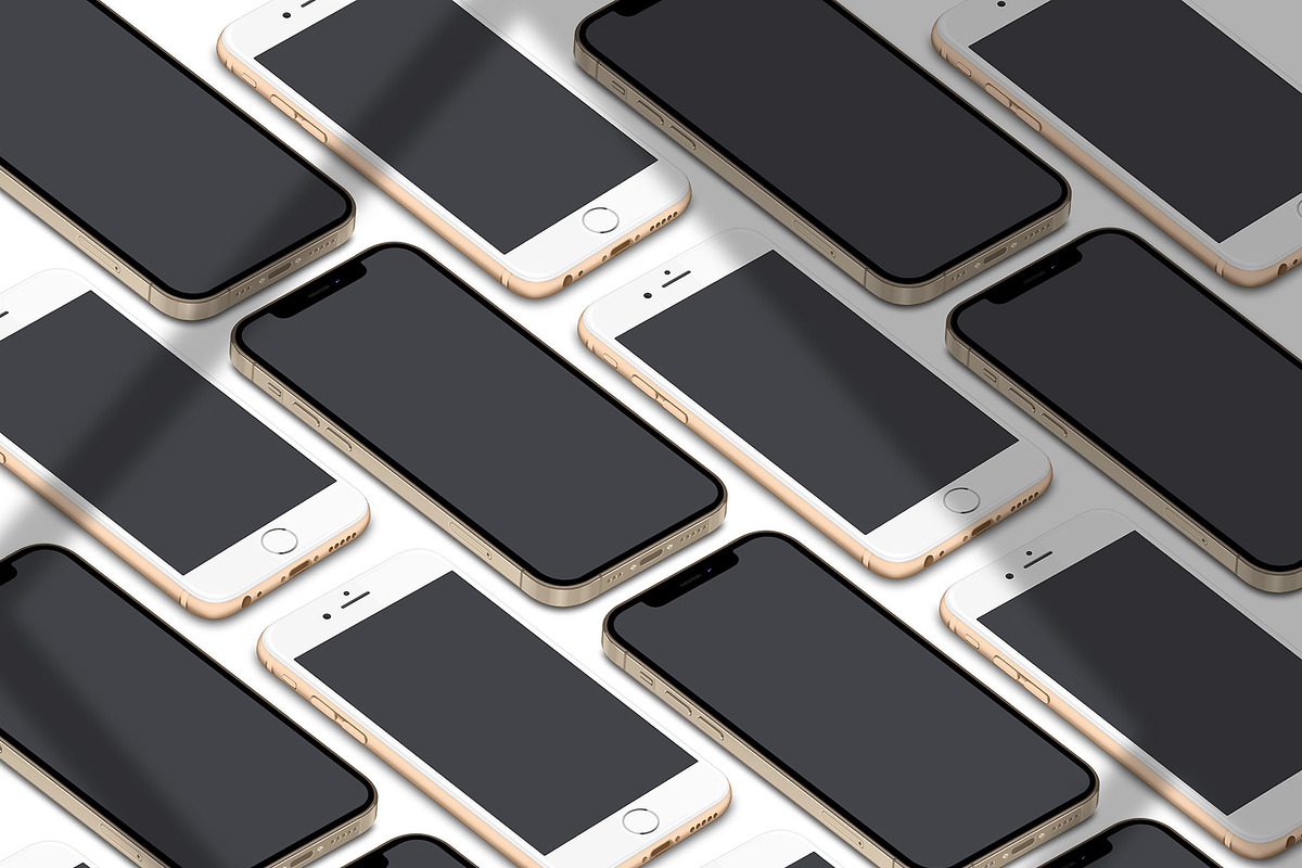 3D iPhone Presentation Mock-Up 04, an iPhone Mockup by Graphicsworld125 (Photo 2 of 9)