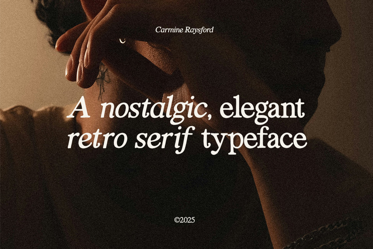 Carmine Raysford | Nostalgic Serif, a Serif Font by Fargun Studio (Photo 10 of 27)
