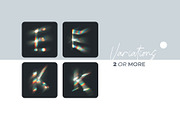 Chroma Light Letters Overlays, a Symbol Font by PhotoSpirit (Thumbnail 2 of 8)
