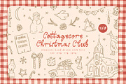 Cottagecore Christmas Club clip art, an Object Graphic by Cute Atelier (Thumbnail 1 of 13)