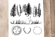 Geometric Animals & Rustic Landscape, an Animal Illustration by WeLivedHappilyEverAfter (Thumbnail 4 of 4)