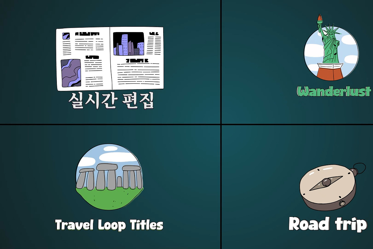 Travel Loop Titles for Premiere Pro, a Templates & Theme by 2dfx (Photo 1 of 2)