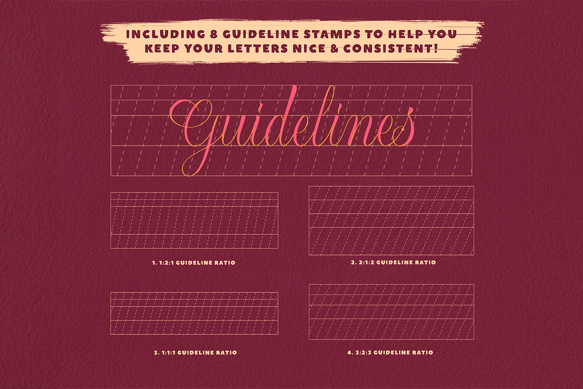 CalligraFUN Brushes For Procreate, a Brush Add-On by Lettering Daily (Photo 12 of 19)