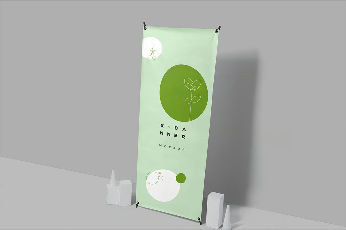 High-Quality X Standee Mockup PSD, an Advertising Mockup by megostudi0 (Photo 4 of 6)