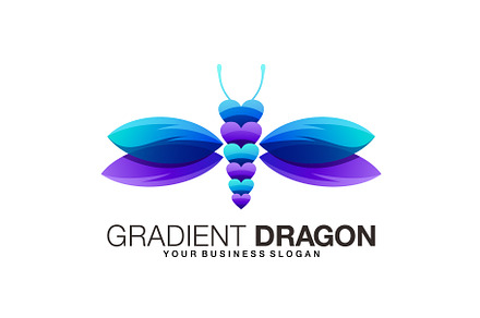 Gradient butterfly vector logo, a Branding & Logo Template by OmerStudio