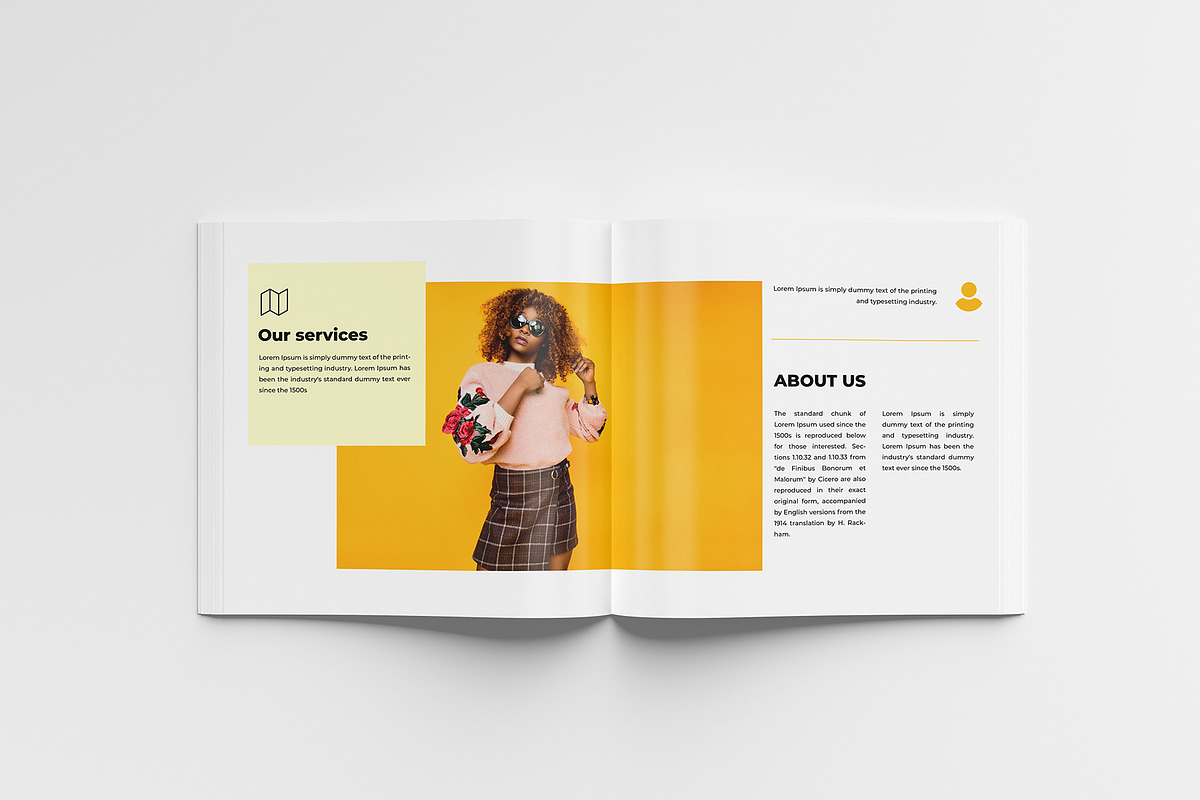 Square Magazine Mockup, a Print Template by AlkStudio (Photo 4 of 15)