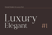 Shanell - Modern & Luxury Serif Font, a Serif Font by Typebae (Thumbnail 2 of 12)