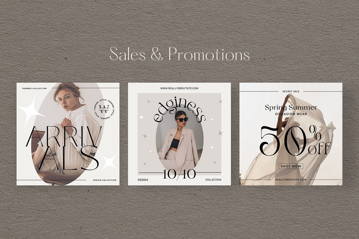 CANVA | Glamour Social Media Pack, a Social Media Template by 9inchideas (Photo 5 of 10)
