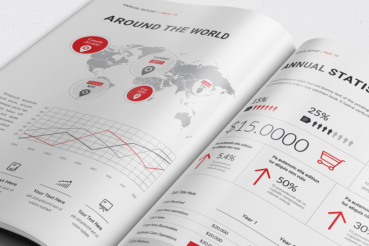 The Annual Report | InDesign & Ms Wo, a Brochure Template by Creativity-Design (Photo 9 of 12)
