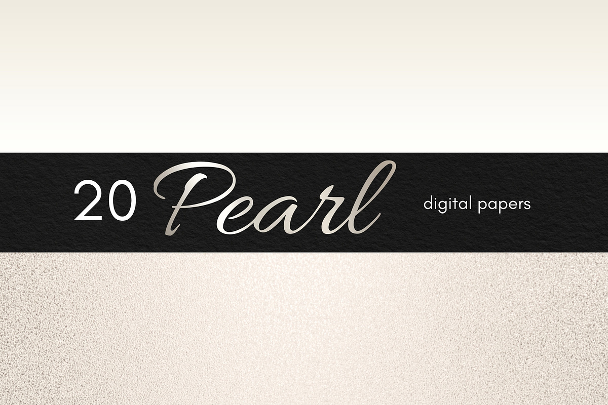 Pearl Digital Paper, Ivory Gradient, a Background Graphic by Business Chic (Photo 6 of 6)