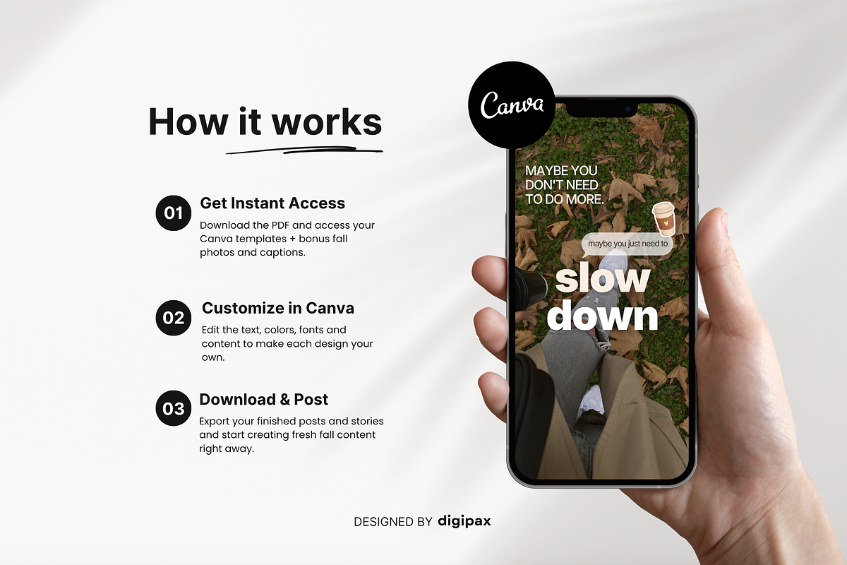 Viral iOS Fall Instagram Templates, a Social Media Template by DigiPax (Photo 9 of 11)