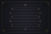Retro Vector Corner Ornaments, a Decorative Illustration by digiful (Thumbnail 6 of 7)