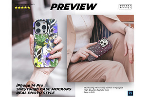 Real IPhone 15 Case Mockups Tough