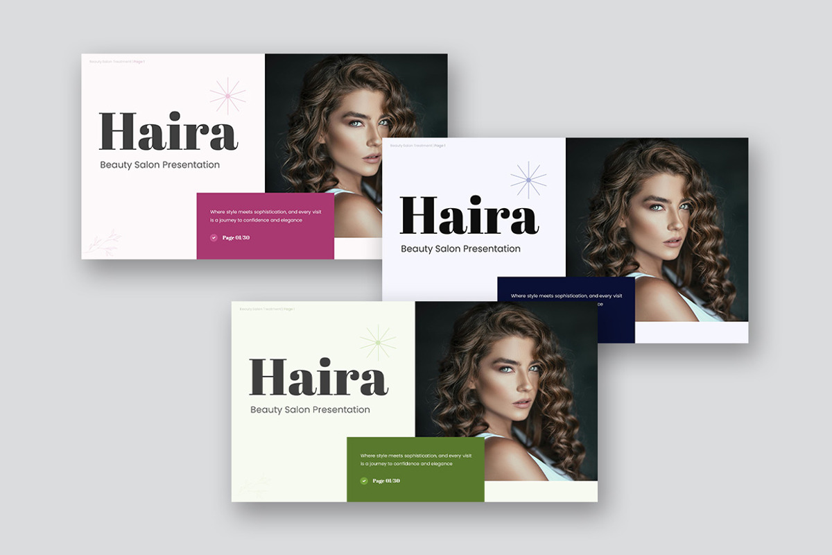 Haira Beauty Salon Google Slides, a Presentation Template by kerismaker (Photo 2 of 10)