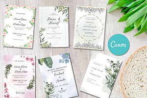 Elegant Petals Wedding Invitation