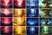 Forest Wallpaper, a Wallpaper Graphic by Forhadx5 (Thumbnail 11 of 12)