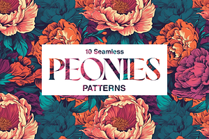 10 Peonies Patterns Vol.2