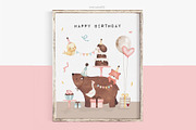 Birthday party, an Animal Illustration by Estudio 812 (Thumbnail 4 of 9)