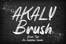 Akaly Brush Font