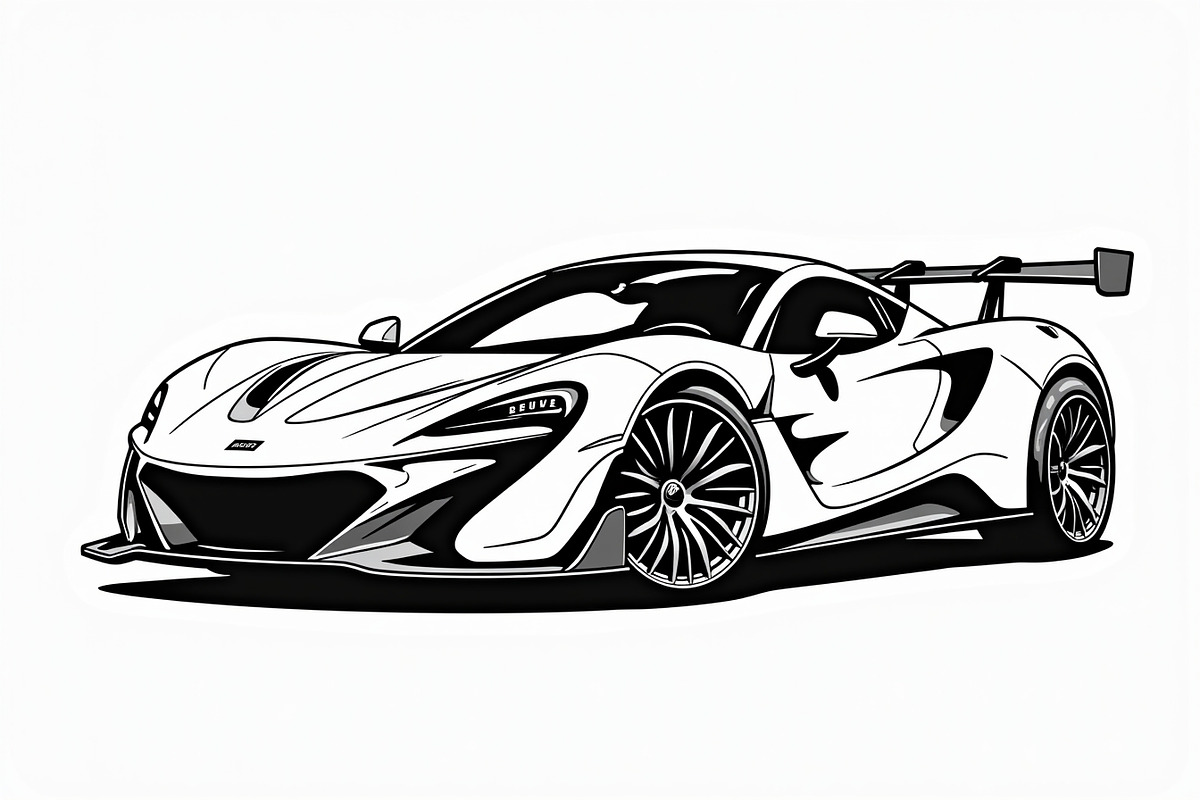 High Speed Sports Car Bundle, an Illustration by Designer_Momina (Photo 4 of 7)