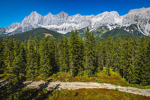 Summer scenery with high mountains, a Nature Photo by Alpine Dreams