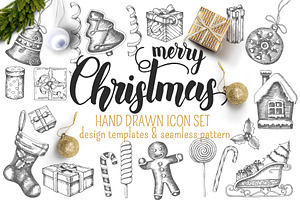 Christmas hand drawn Set