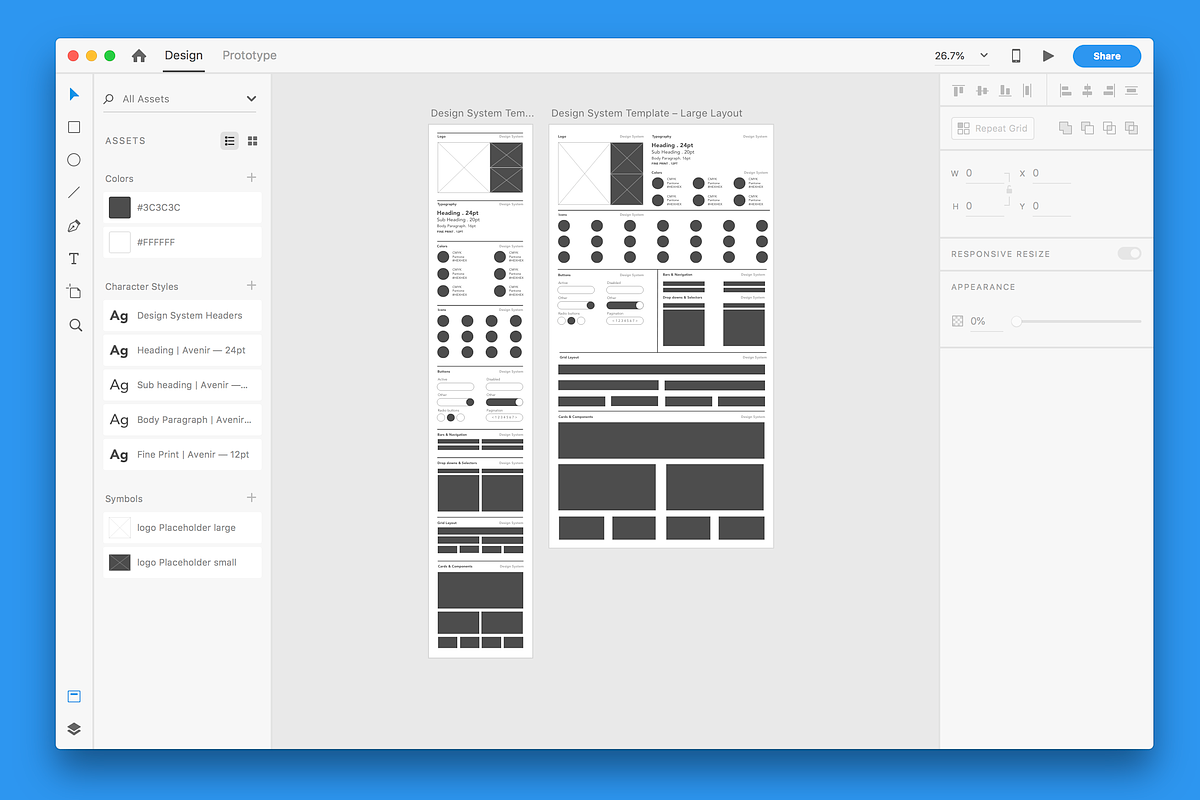 Design System Template | Adobe XD, an UI Kit Template by vanderdysDesign (Photo 2 of 2)