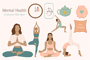 Mental Health Illustration, an Object Graphic by Artnivora.Std (Thumbnail 1 of 4)