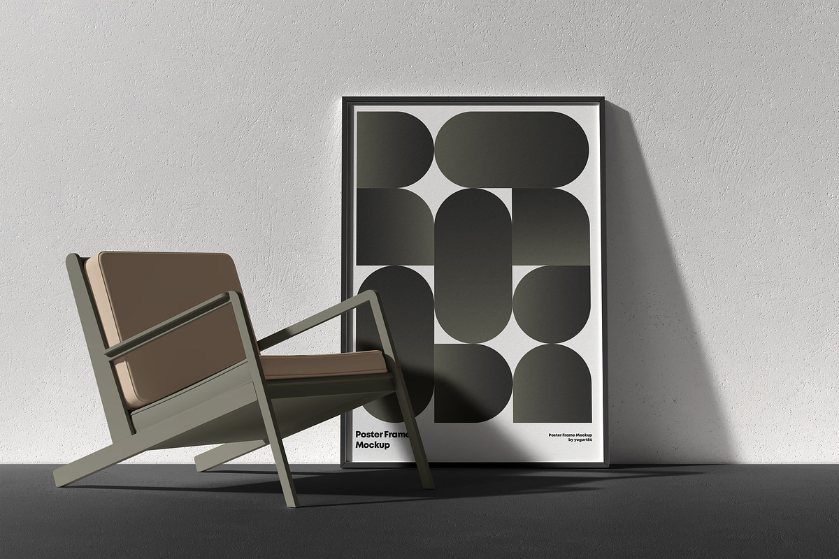 Poster Frame Mock-up, a Product Mockup by Yogurt86 (Photo 5 of 16)