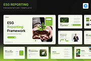 ESG Reporting Keynote Presentation, a Presentation Template by Annora Studio (Thumbnail 1 of 7)