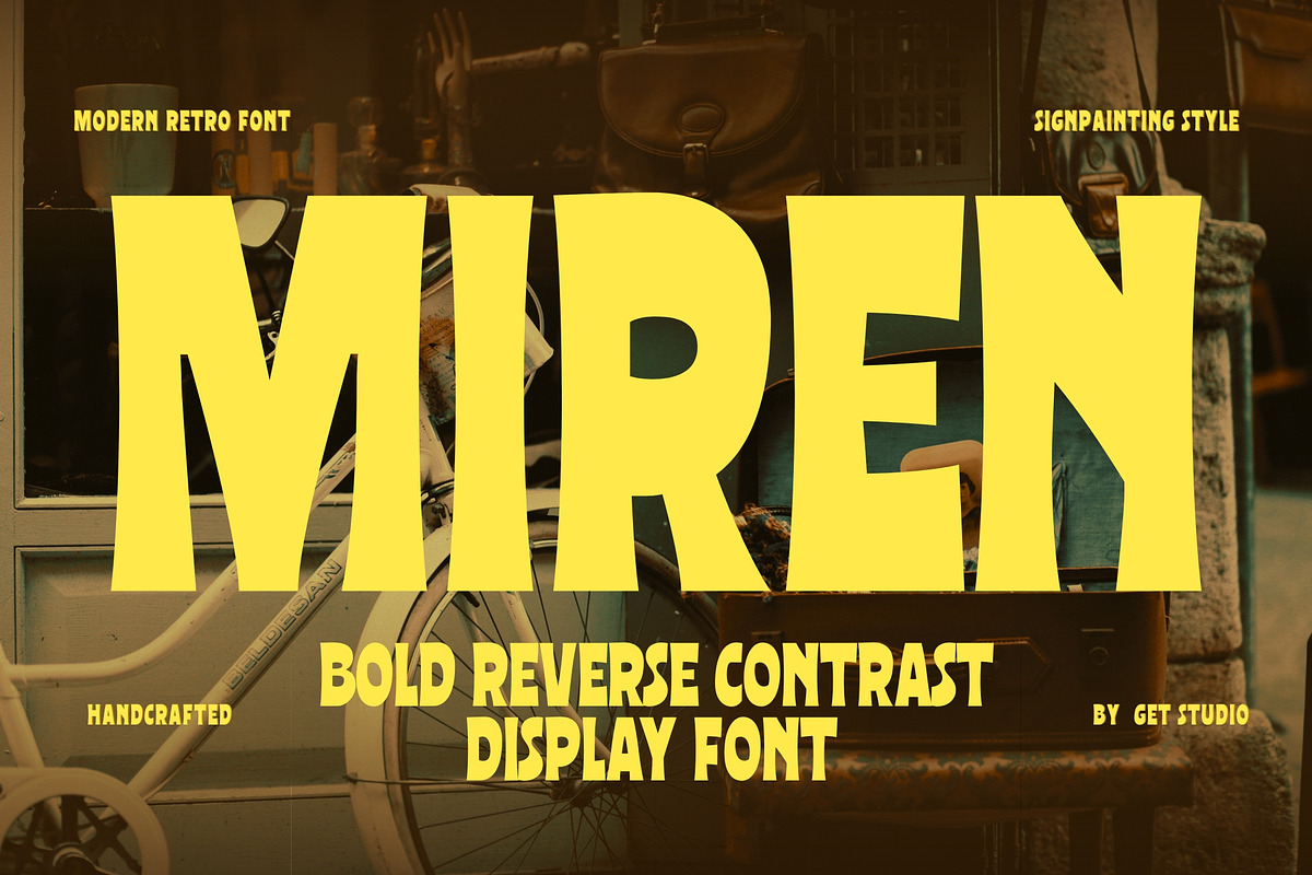 Miren Typeface, a Sans Serif Font by Get Studio (Photo 1 of 9)