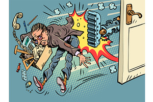 Artificial intelligence is, a Person Illustration by rogistok