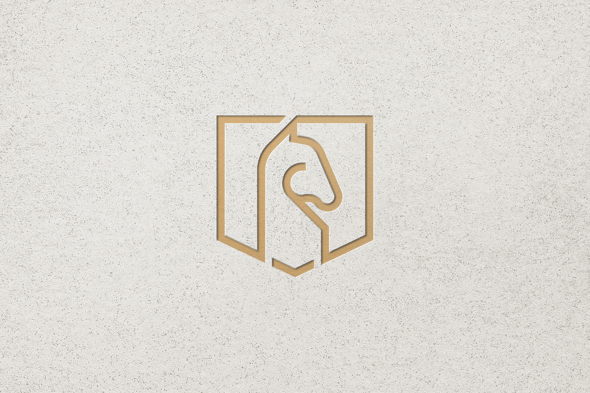 Minimalist Horse with Shield Logo, a Branding & Logo Template by Luxury Logos (Photo 4 of 4)