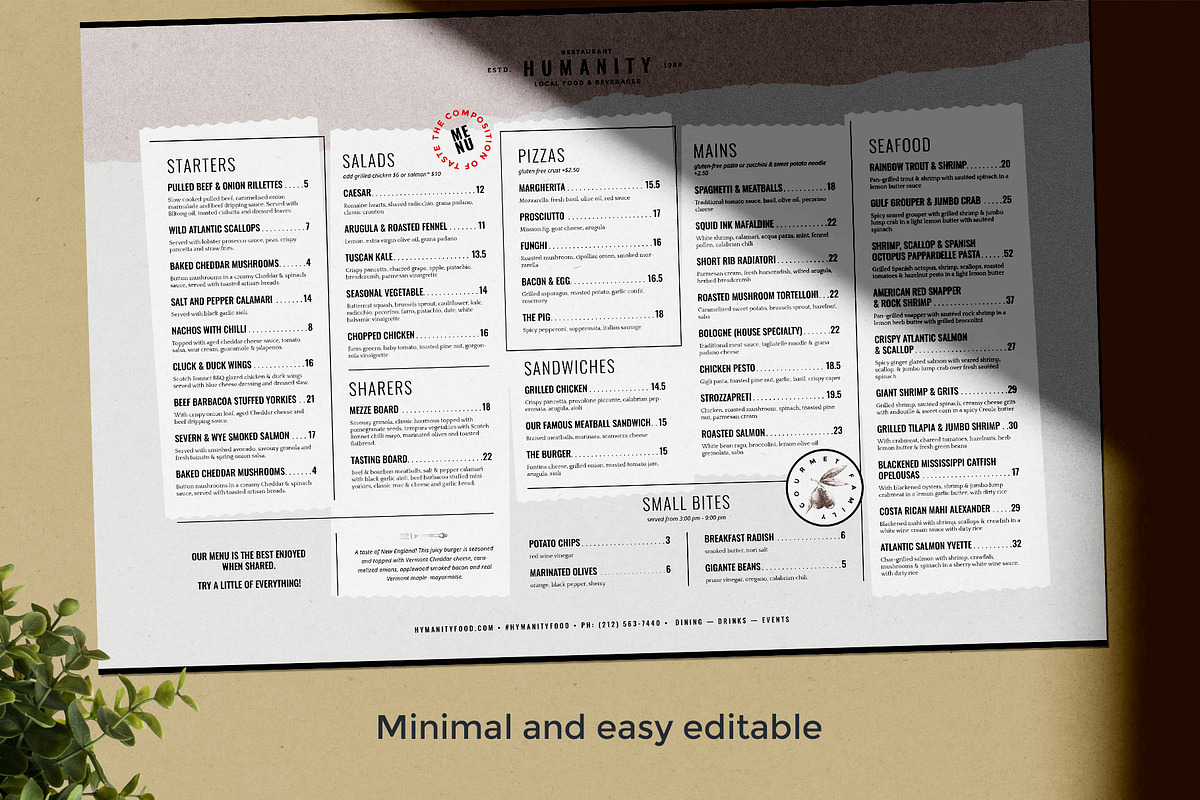 Restaurant Menu Design, a Brochure Template by BigWeek (Photo 3 of 4)