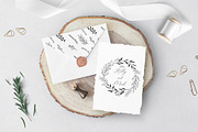Hand drawn wreath, branches., a Decorative Illustration by Ekaterina (Thumbnail 8 of 8)