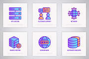 Hosting | 16 Thin Line Icons Set, an Outline Icon by Alex Blogoodf (Thumbnail 5 of 11)
