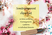 Boho-Chic Sakura Watercolor Set, an Illustration by PaperAndCrayons (Thumbnail 2 of 7)