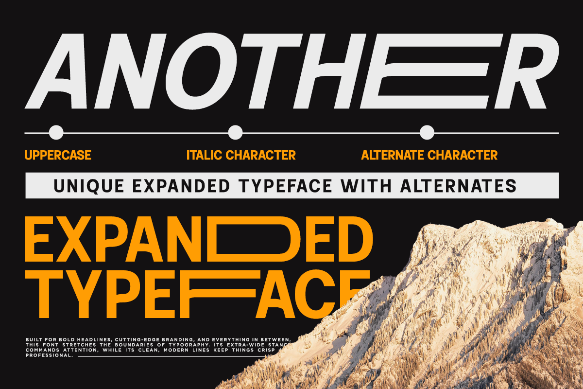 Nexover - Ultra Wide Sans Font, a Sans Serif Font by RagamKata (Photo 2 of 10)