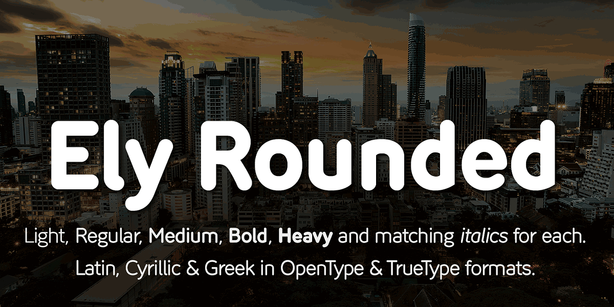 Ely Rounded, a Sans Serif Font by Cory Maylett Design (Photo 4 of 5)