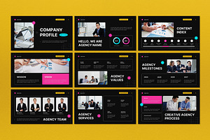 Black Creative Agency Google Slides