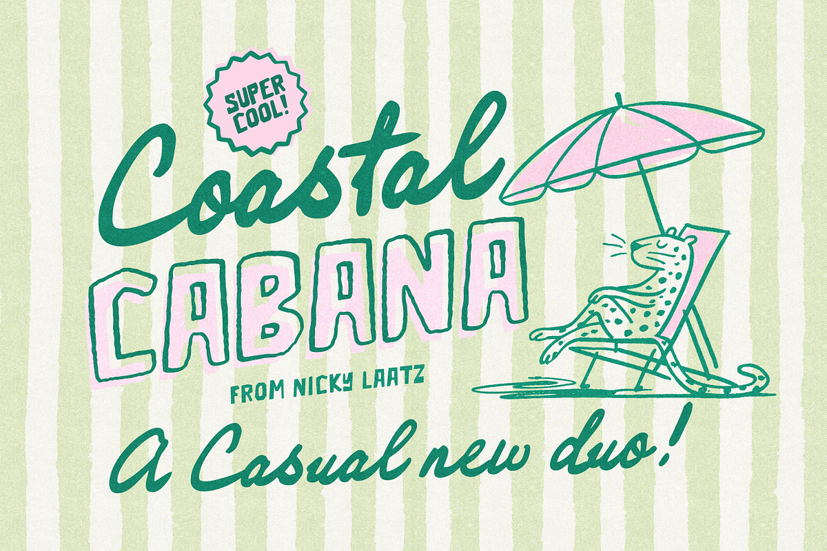 Coastal Cabana Island Style Font Duo, a Handwritten Font by Nicky Laatz (Photo 1 of 29)