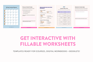 Lead Magnet Workbook Templates Canva