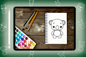 Animal Cute Template Brushes Stamp