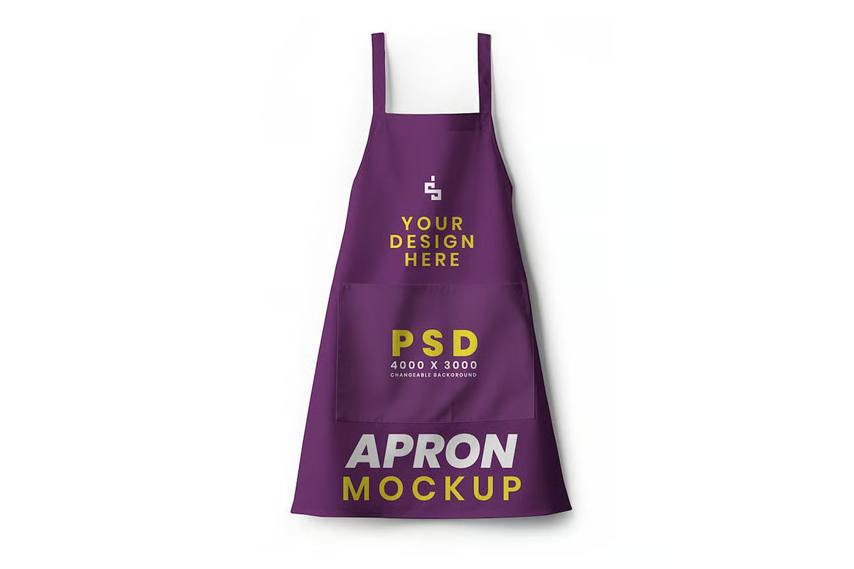 Apron Mockup Template, a Household Mockup by DesignRushMarket (Photo 5 of 5)