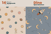 Dino Space Adventure – Vector Set, an Illustration by moja doodle (Thumbnail 9 of 11)