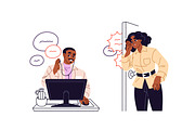 People eavesdropping gossips set, a Person Illustration by PaperTrident (Thumbnail 4 of 4)