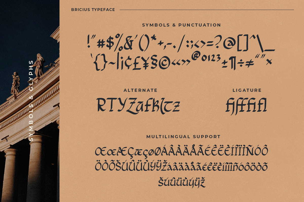 Bricius - Celtic Typeface, a Font by Typefactoryco (Photo 3 of 9)