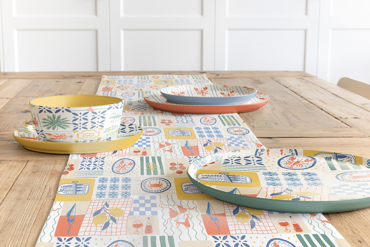 Italian Sea Vibes patterns, a Pattern Graphic by Tani Kuzminka (Photo 6 of 19)