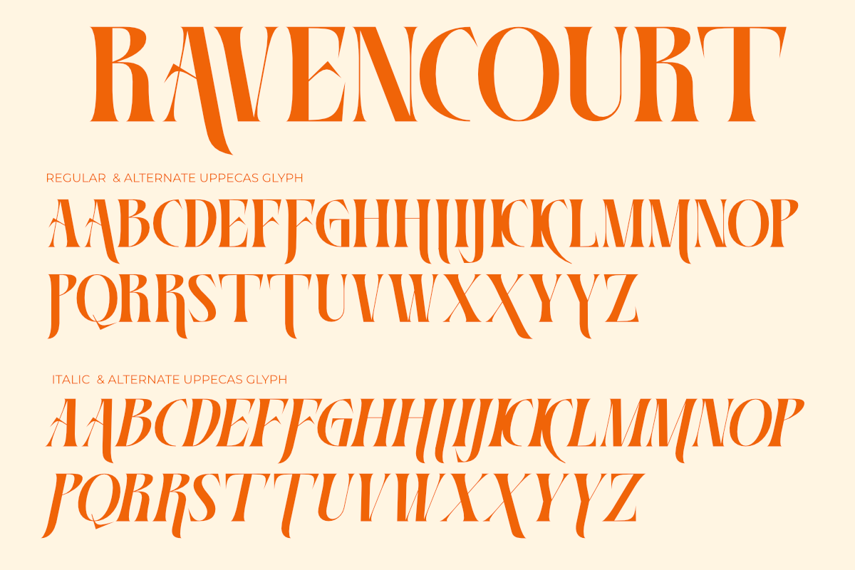 Ravencourt, a Font by Muksal Creative (Photo 9 of 10)