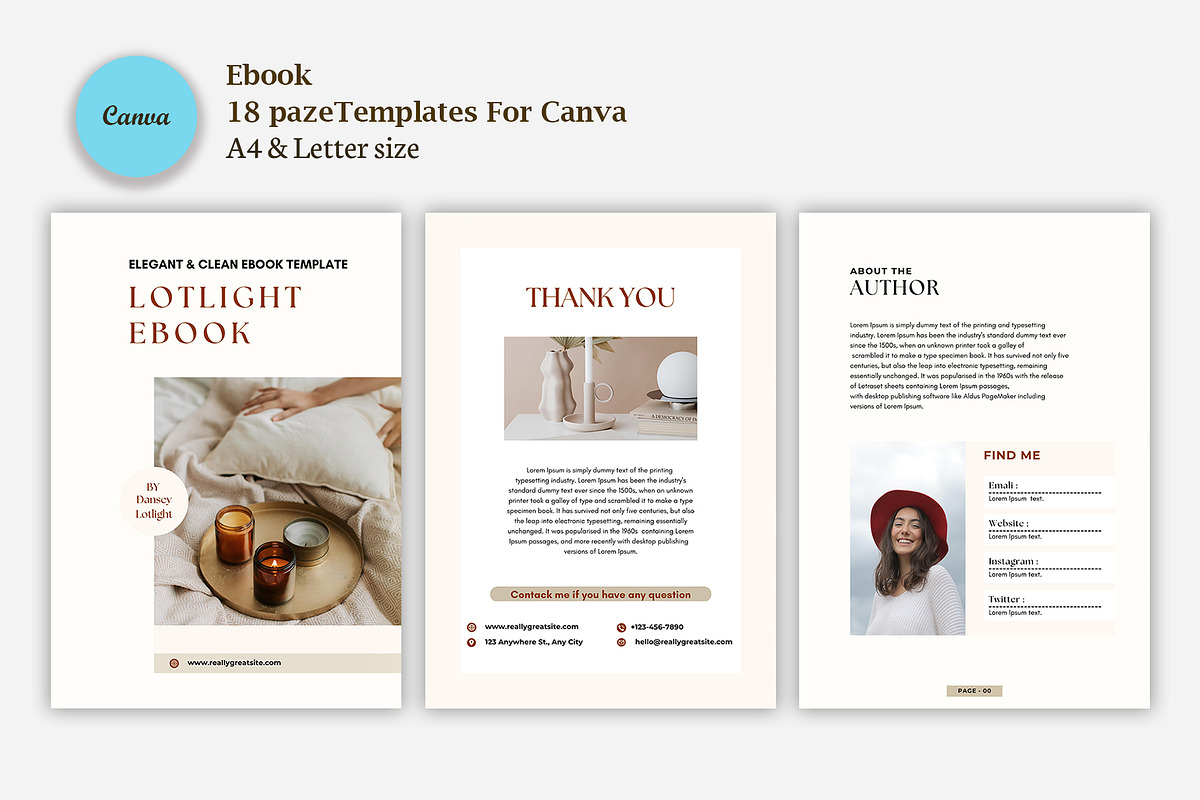 ebook / canva, a Magazine Template by DesignByStore (Photo 1 of 9)